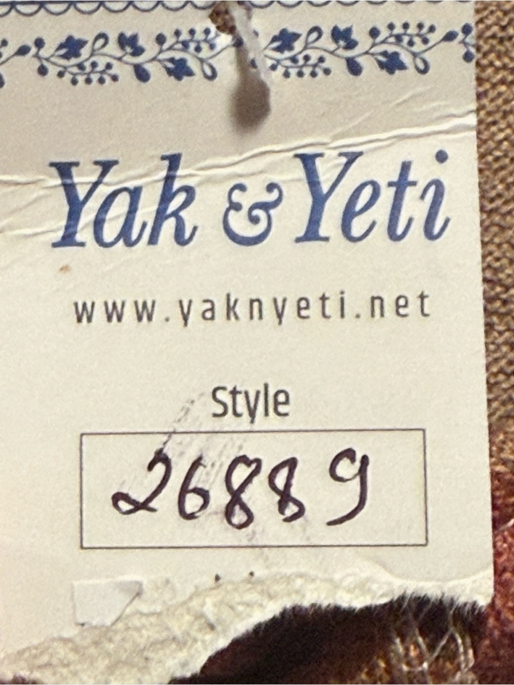 Yak & Yeti NWT Patchwork Print Jumper in Multicolor - Picture 7 of 8